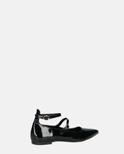 VIKY - escarpins noirs effet glassé à brides