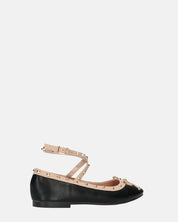 MAHIKA - ballerine neri con borchie dorate