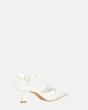 RASHIDA - decolette con tacco basso bianco