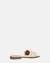 JOELE - ciabattine beige con gemme