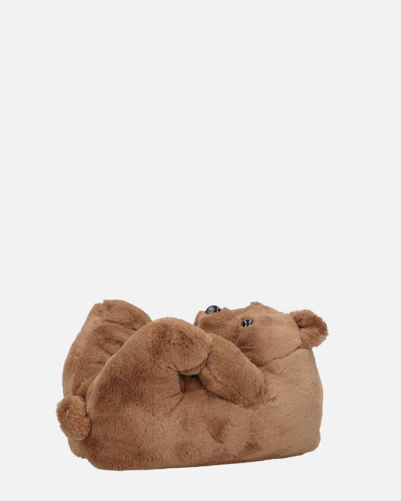 TEDDY - pantofole orsacchiotto marroni