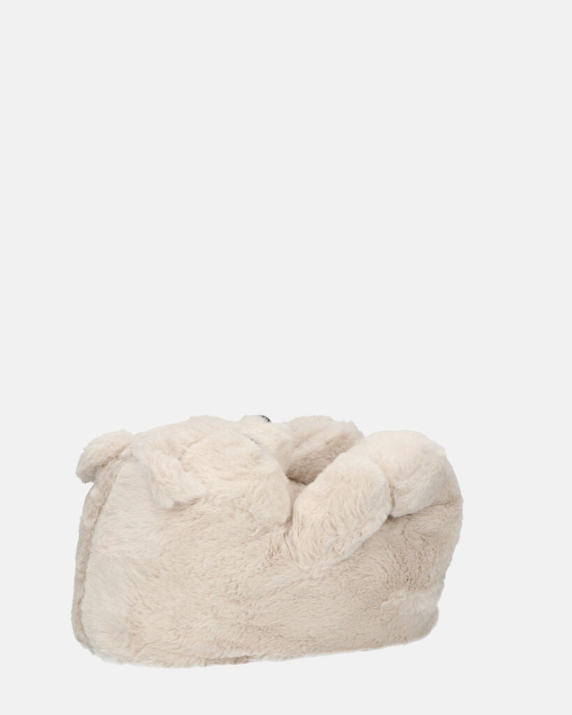TEDDY - pantofole orsacchiotto beige