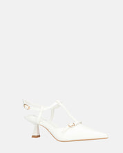 RASHIDA - decolette con tacco basso bianco