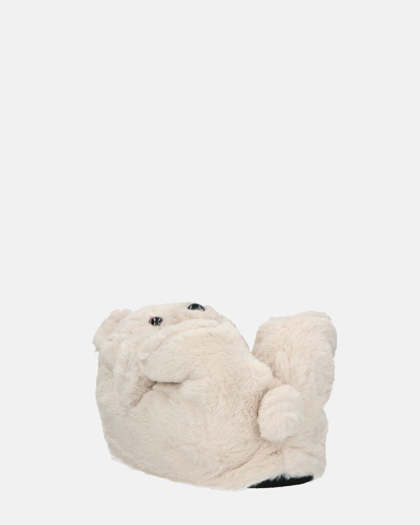 TEDDY - pantofole orsacchiotto beige
