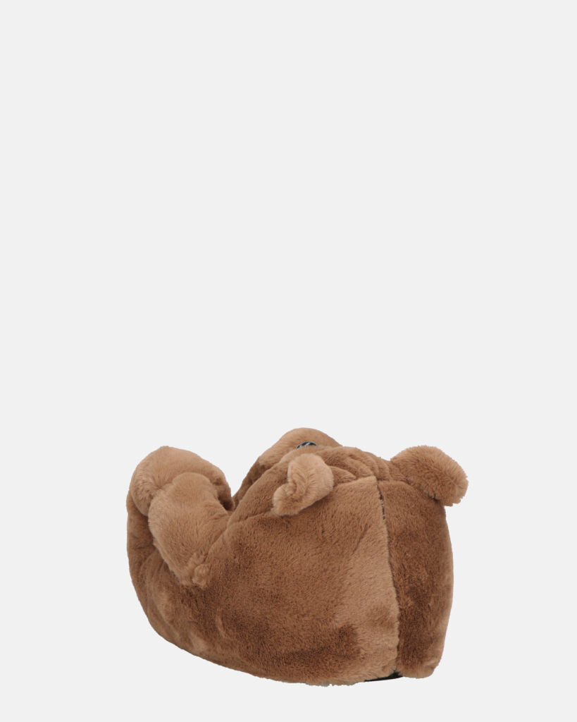 TEDDY - pantofole orsacchiotto marroni
