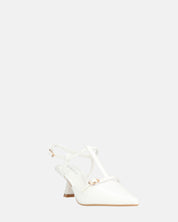 RASHIDA - decolette con tacco basso bianco