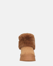 JOY - scarpe beige imbottite all' interno in camoscio