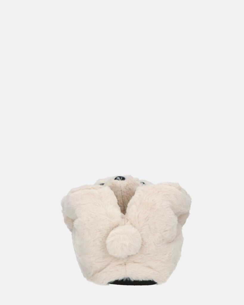 TEDDY - pantofole orsacchiotto beige