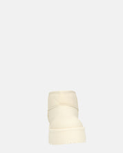 ARLENA - stivaletti in ecopelle beige imbottiti all' interno