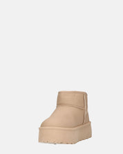 ARLENA - stivaletti in ecopelle khaki imbottiti all' interno