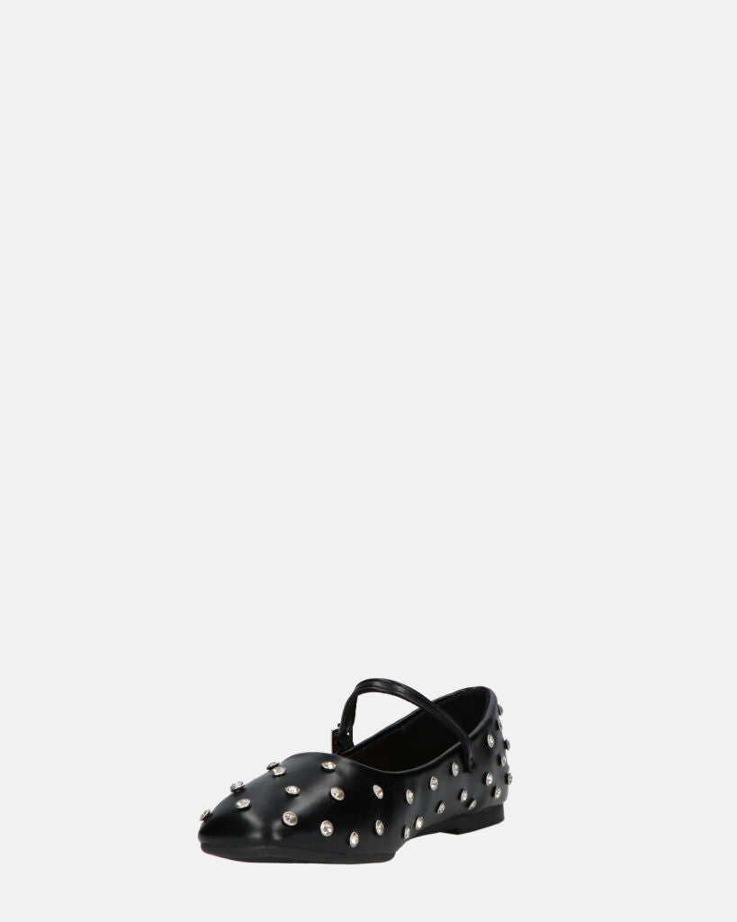 SOFIYA - ballerine neri con cinturino