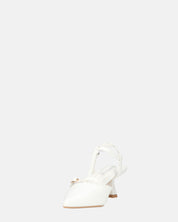 RASHIDA - decolette con tacco basso bianco