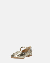 SOFIYA - ballerine in glassy oro con cinturino