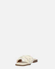 JOELE - ciabattine beige con gemme