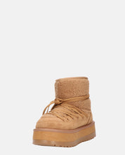 ALENA - stivali invernali stringati marroni imbottiti all interno