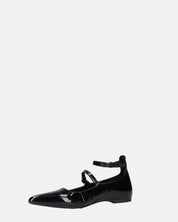 VIKY - escarpins noirs effet glassé à brides