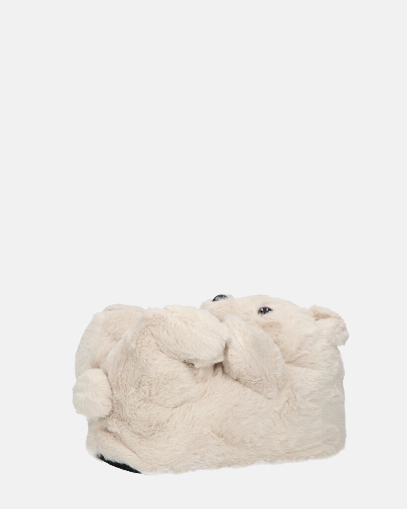 TEDDY - pantofole orsacchiotto beige
