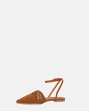 SWAMI - sandali bassi marroni con decorazione