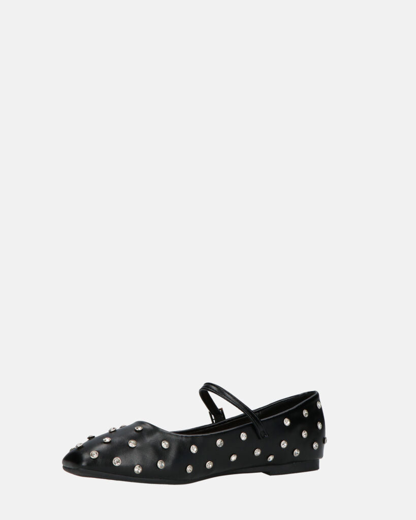 SOFIYA - ballerine neri con cinturino