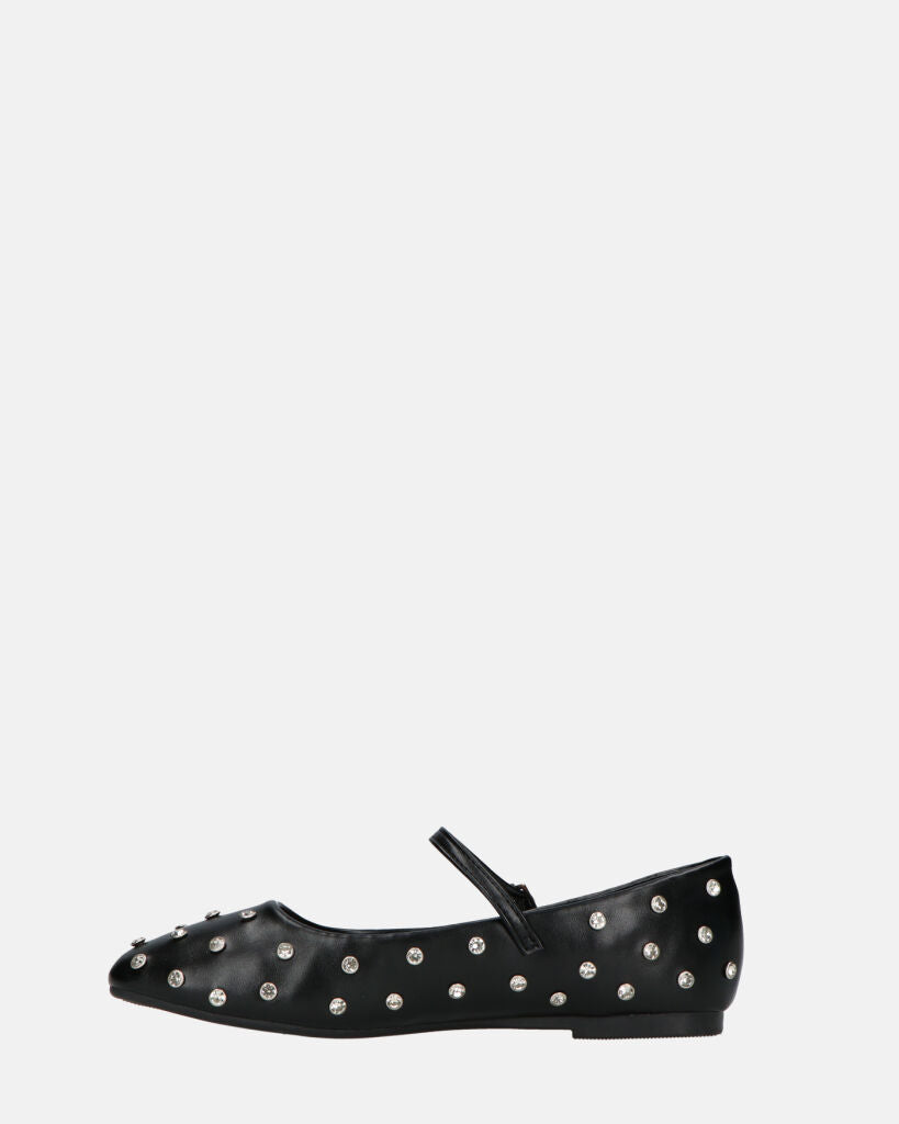 SOFIYA - ballerine neri con cinturino