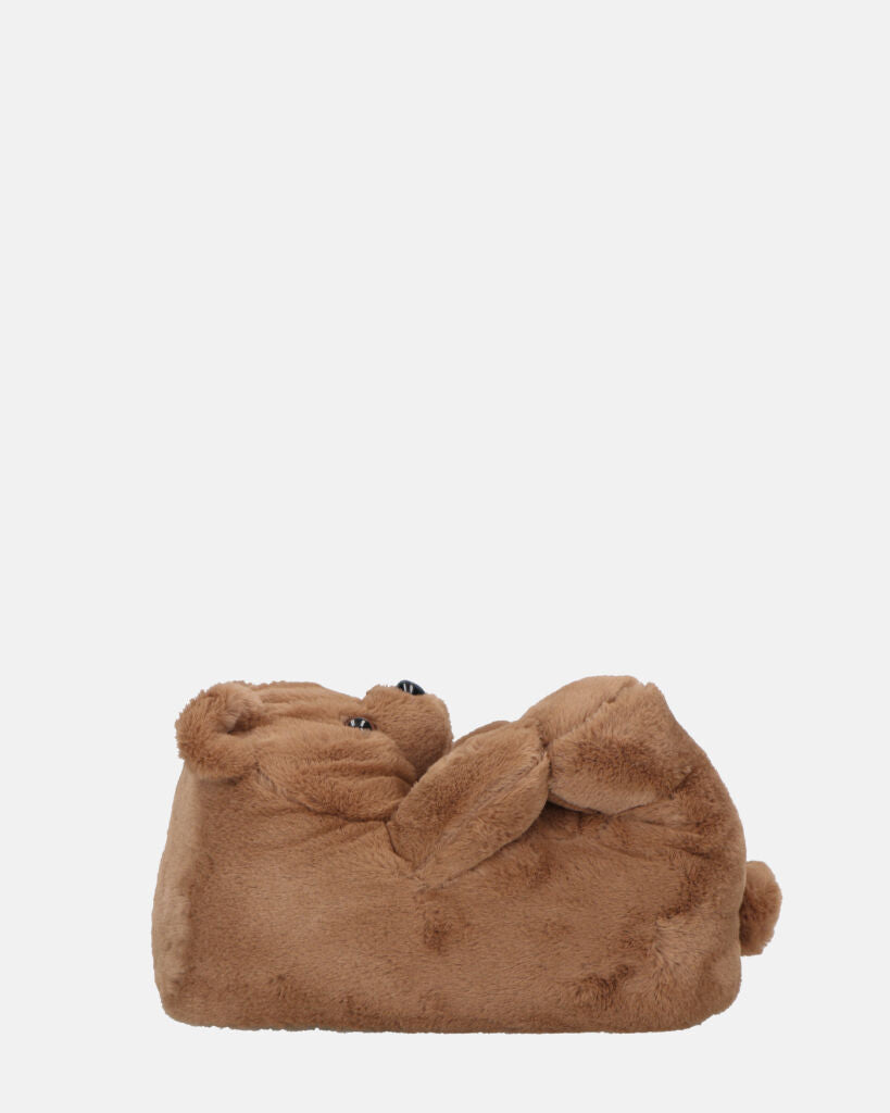 TEDDY - pantofole orsacchiotto marroni