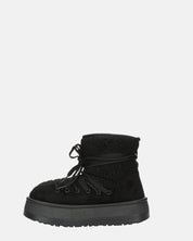 ALENA - stivali invernali stringati neri imbottiti all interno