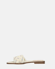 JOELE - ciabattine beige con gemme