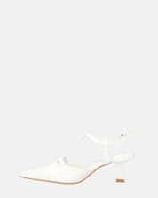 RASHIDA - decolette con tacco basso bianco