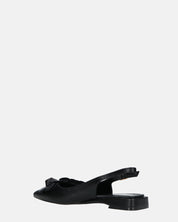 JODENE -  scarpe nero con cinturino posteriore e decorazione floreale