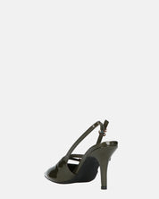 TANISHA - decolette scarpa con tacco verde e cinturini