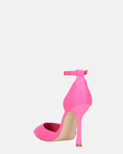 ZINA - decolette con tacco alto e cinturino fucsia