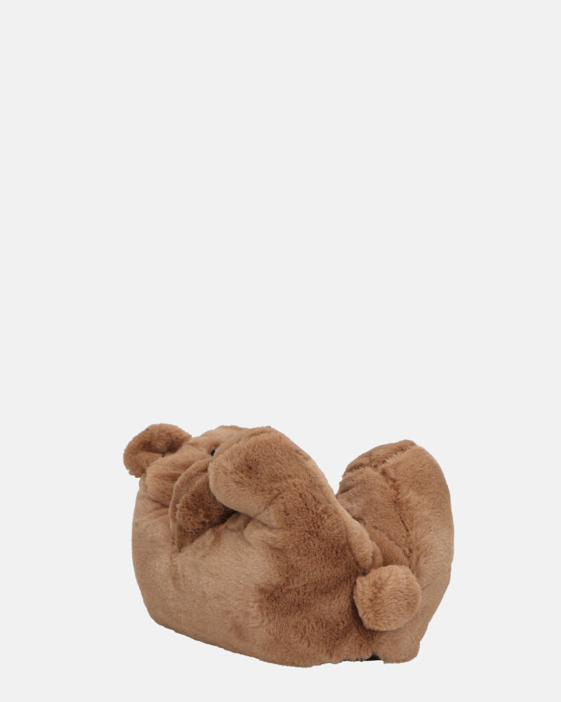TEDDY - pantofole orsacchiotto marroni