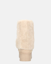 MANU - stivaletti invernali beige imbottiti