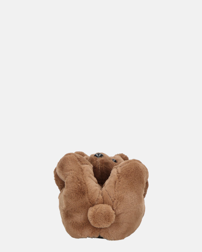 TEDDY - pantofole orsacchiotto marroni