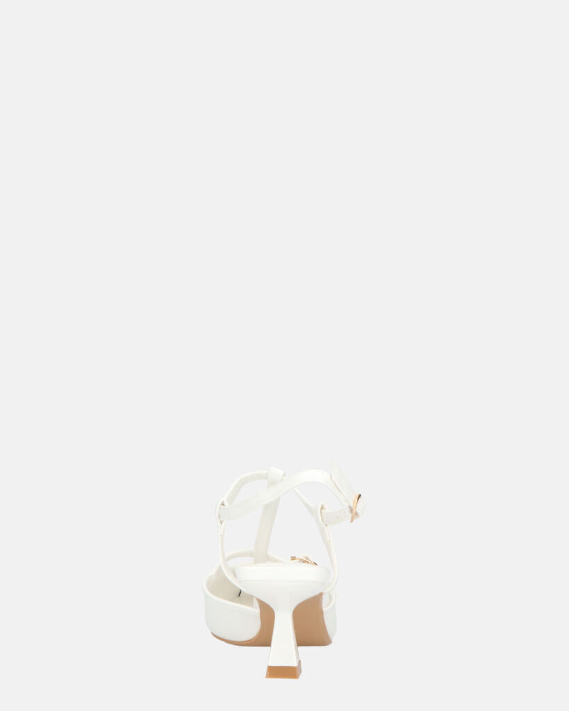 RASHIDA - decolette con tacco basso bianco