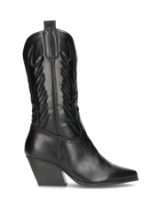 VITA - stivali camperos texani in ecopelle nera