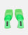 KAMELYA - scarpe con tacco squadrato in glassy verde