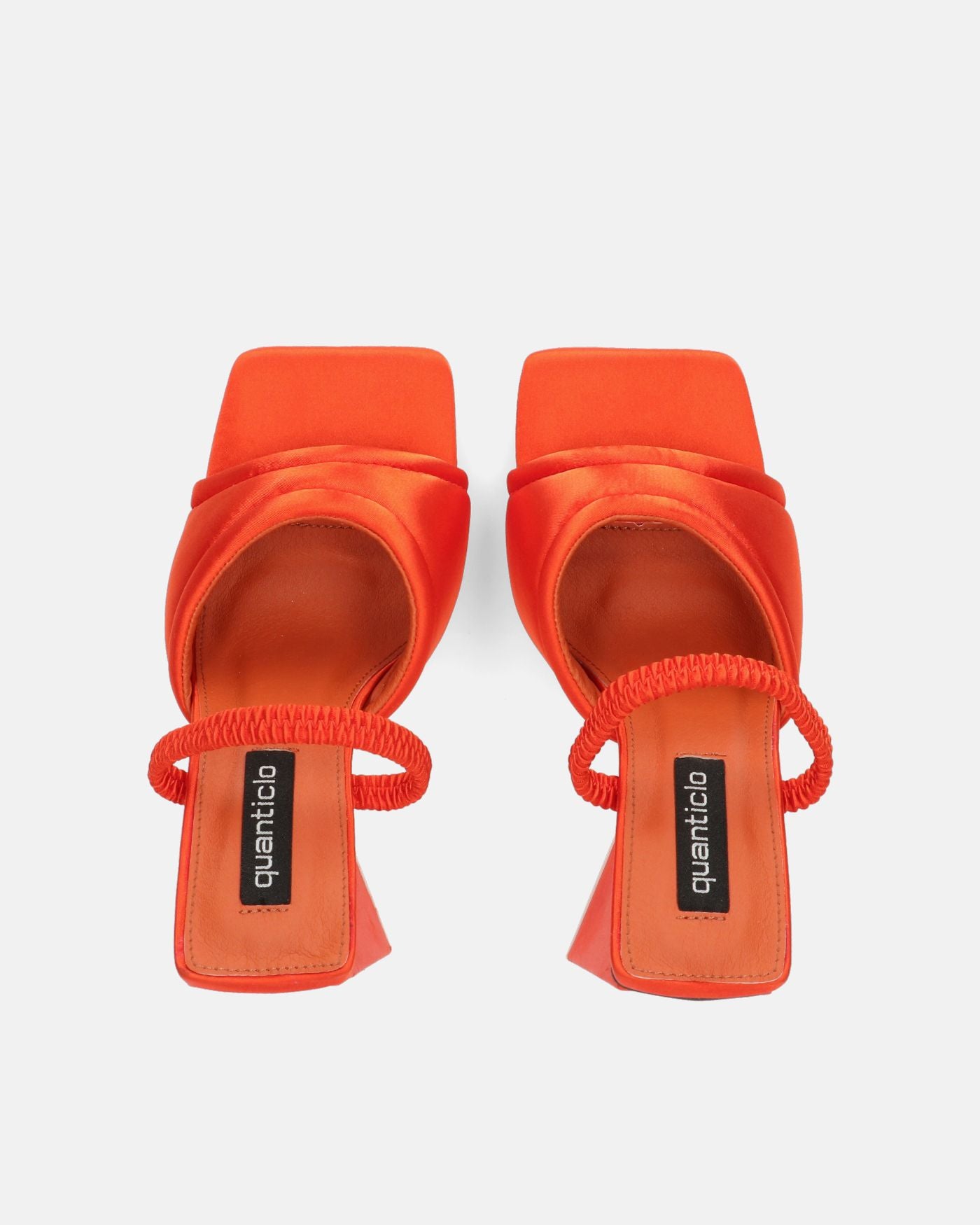 EMMI - sandali con tacco arancione con elastico