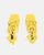 SAMOA - sandali in lycra giallo con tacco alto e lacci