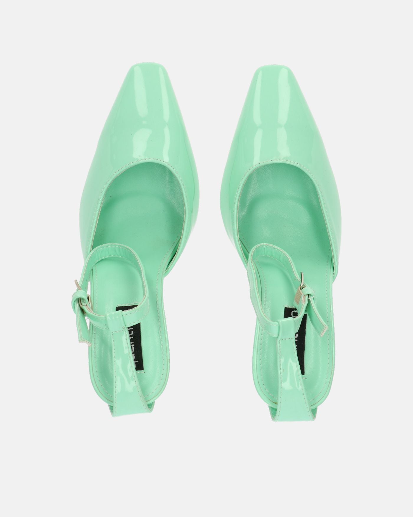 LUDWIKA - scarpe con tacco e cinturino con glassy verde
