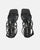 TIARA - sandali in ecopelle nera con lacci