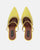 PERAL - scarpa con tacco in glitter giallo con gemme