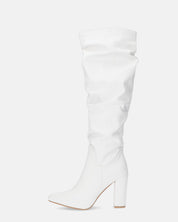 JONITTA - stivale alto con tacco bianco