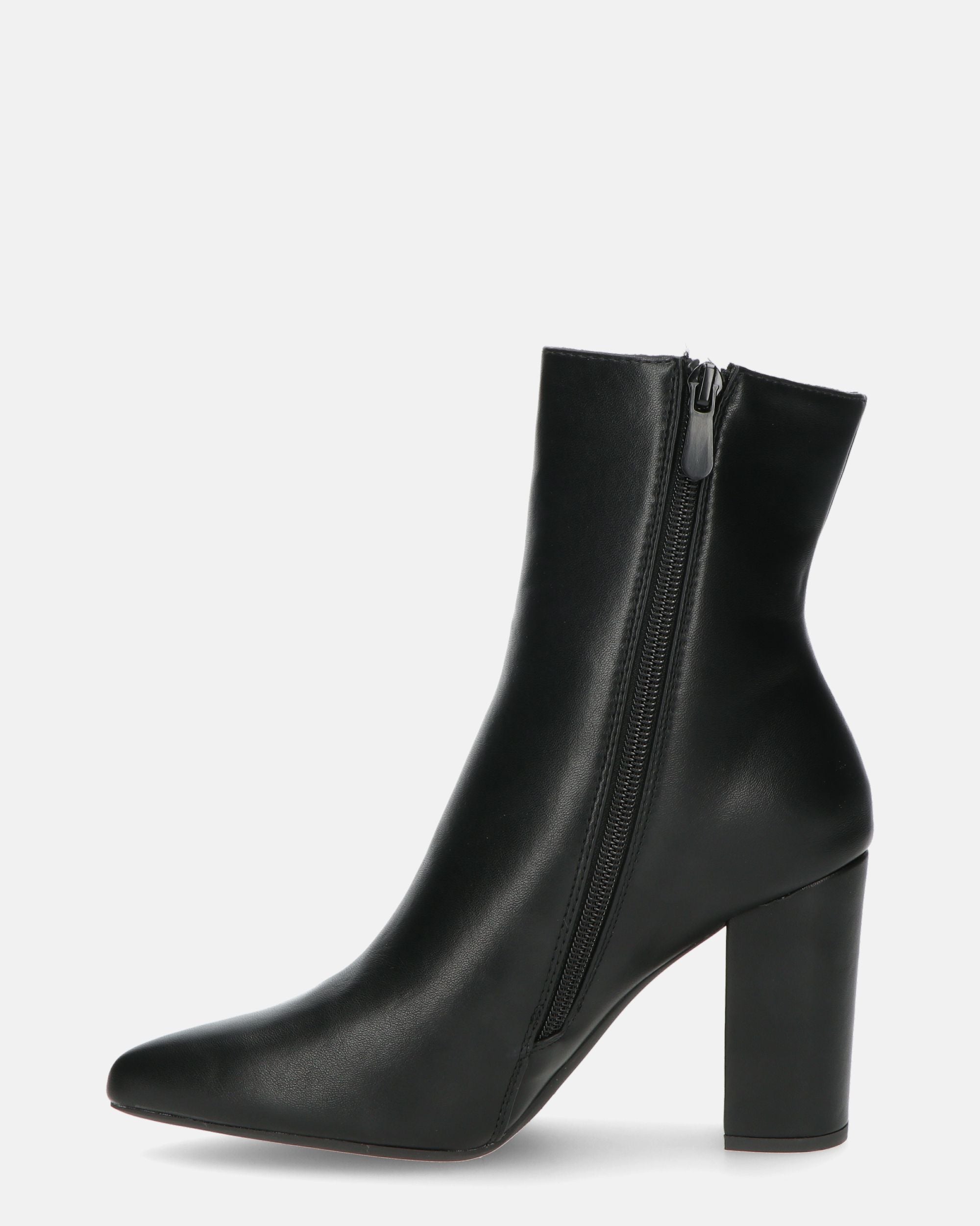 OLIVIA - stivaletti con cerniera in PU nero