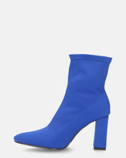 MARGOT - stivaletti in lycra blu con tacco