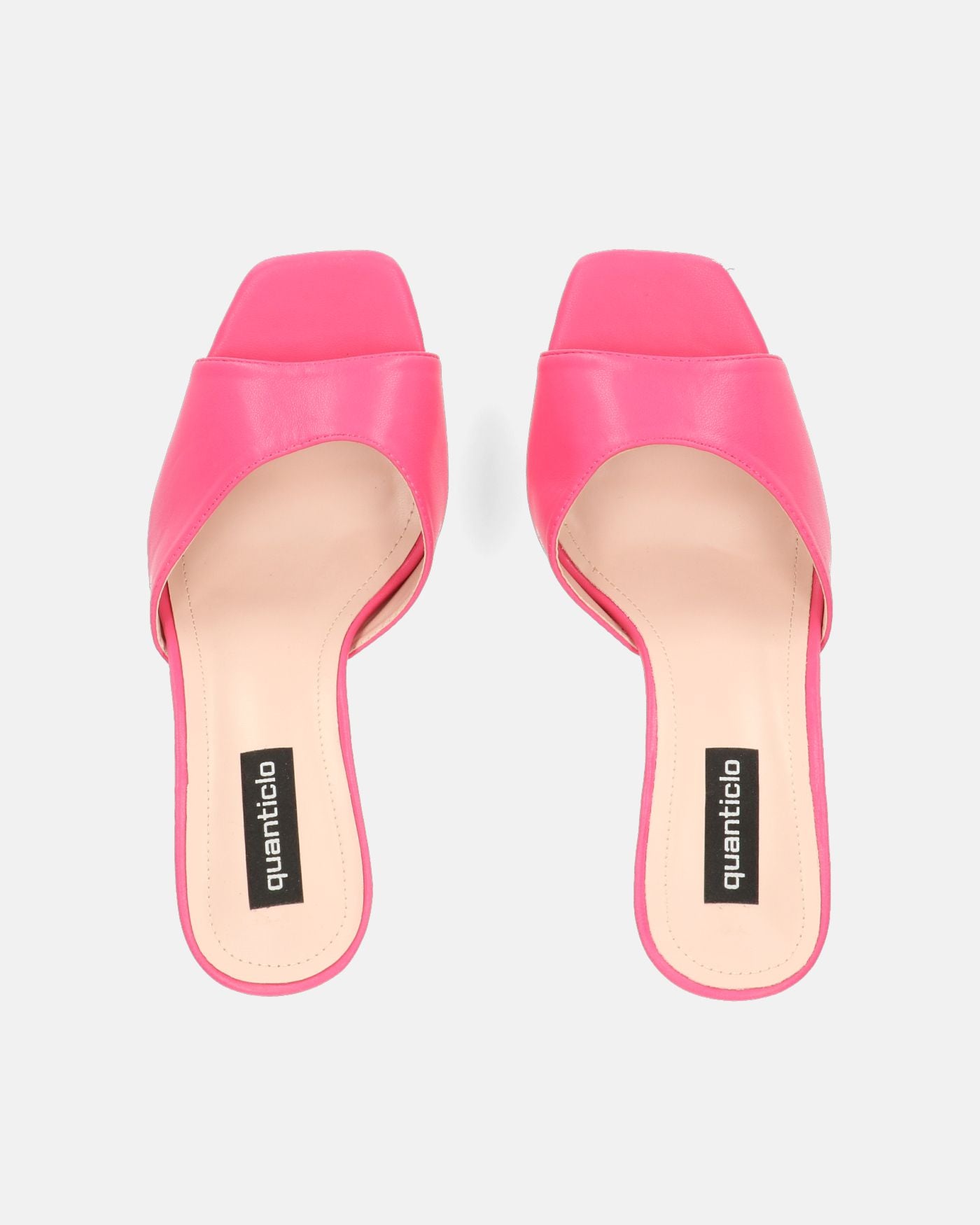 UMA - scarpe con tacco squadrato in ecopelle fucsia