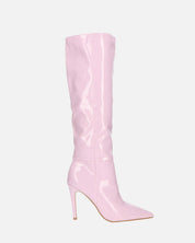 LOLY - stivale con tacco in glassy violetto