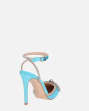 MARETA - escarpins bleus à paillettes