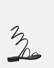 DOMINIKA - tacchi bassi neri con gemme e spirale.