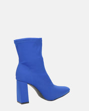MARGOT - stivaletti in lycra blu con tacco